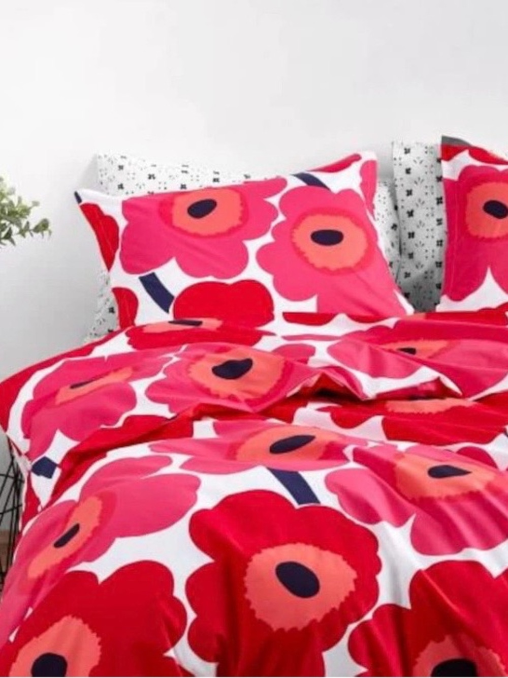 🌺NWT🌺 Marimekko Unikko Duvet cover set, Size King - Picture 7 of 11